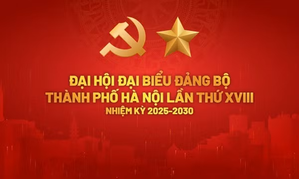 Khai mạc trọng thể Đại hội đại biểu Đảng bộ TP Hà Nội lần thứ XVIII, nhiệm kỳ 2025 - 2030