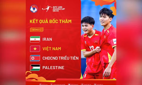 Đội tuyển U20 Việt Nam rơi vào bảng đấu khó tại vòng loại châu Á 2027