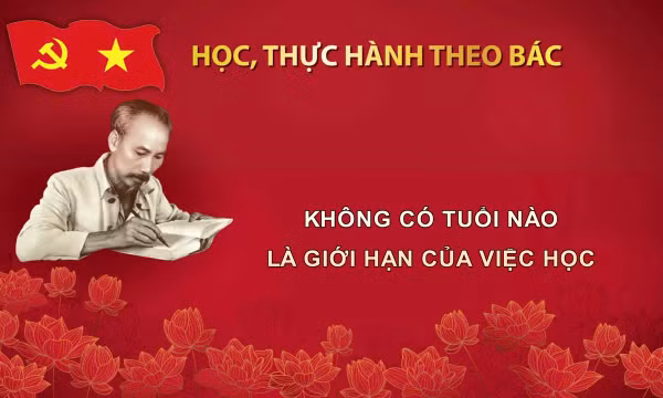 Học, thực hành theo Bác: Không có tuổi nào là giới hạn của việc học