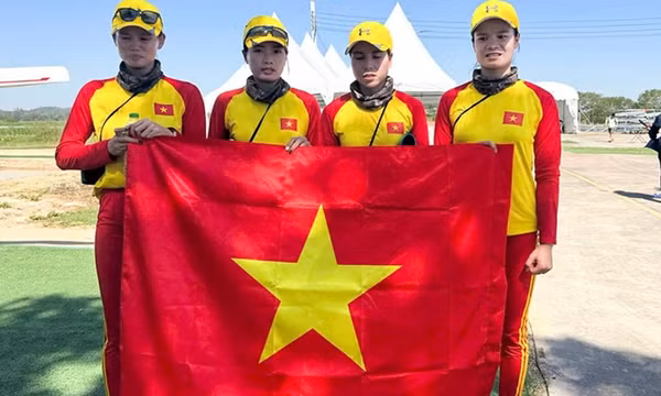 Rowing Việt Nam vượt chỉ tiêu huy chương vàng tại SEA Games 33