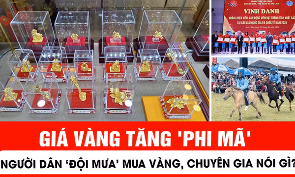 Giá vàng tăng 'phi mã', người dân ‘đội mưa’ mua vàng