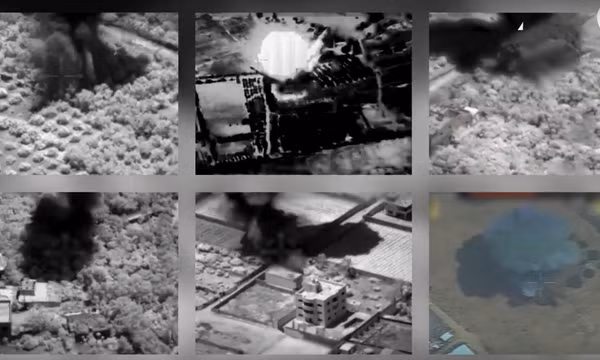 Quân đội Israel công bố video về vụ không kích Dải Gaza