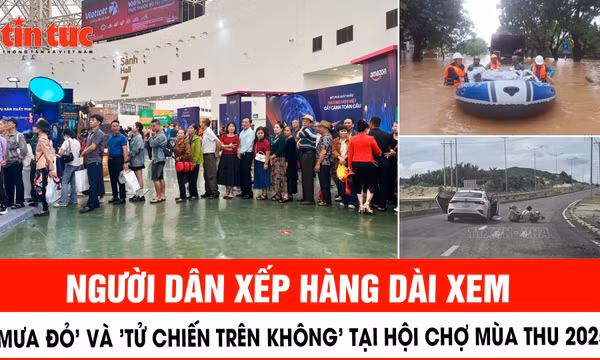 Người dân xếp hàng dài xem 'Mưa đỏ' và 'Tử chiến trên không' tại Hội chợ Mùa Thu 2025