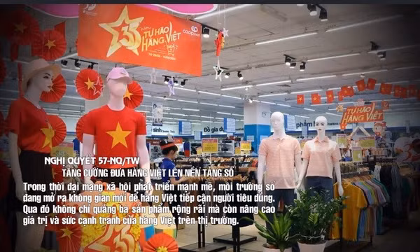Nghị quyết 57-NQ/TW: Tăng cường đưa hàng Việt lên nền tảng số