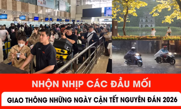 Nhộn nhịp các đầu mối giao thông những ngày cận Tết