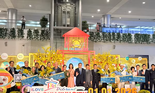 Video khách quốc tế 'xông đất' TP Hồ Chí Minh năm 2026