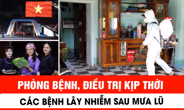 Phòng bệnh, điều trị kịp thời các bệnh lây nhiễm sau mưa lũ