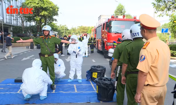 Diễn tập ứng phó sự cố bức xạ và hạt nhân tăng cường phối hợp liên ngành