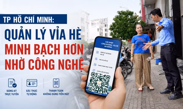 Quản lý vỉa hè minh bạch hơn nhờ công nghệ