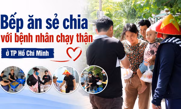 Bếp ăn sẻ chia với bệnh nhân chạy thận ở TP Hồ Chí Minh