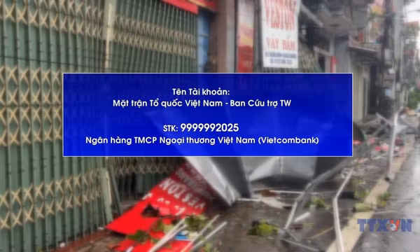 Ủng hộ đồng bào khắc phục hậu quả bão số 10 vào số tài khoản nào?