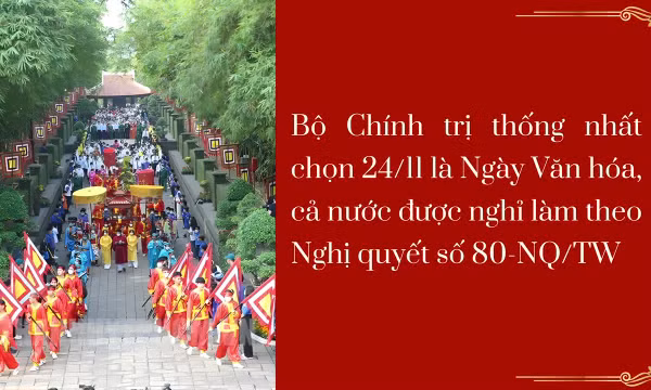 Ngày 24/11 - 'Ngày Tết Văn hóa' của người dân Việt Nam!