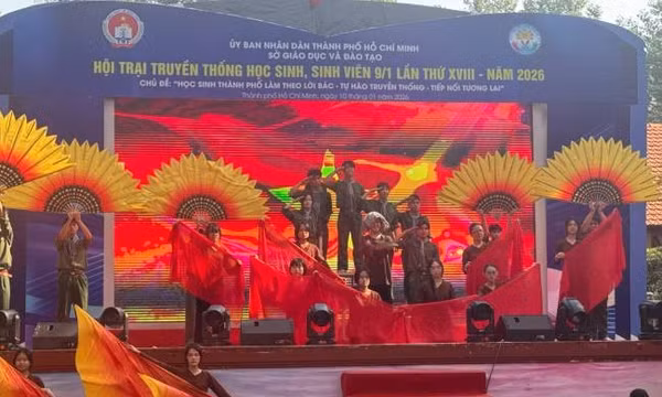 Sôi nổi Hội trại truyền thống học sinh, sinh viên TP Hồ Chí Minh