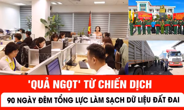 'Quả ngọt' từ chiến dịch 90 ngày đêm tổng lực làm sạch dữ liệu đất đai