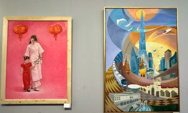 Thành phố mùa xuân qua các tác phẩm mỹ thuật