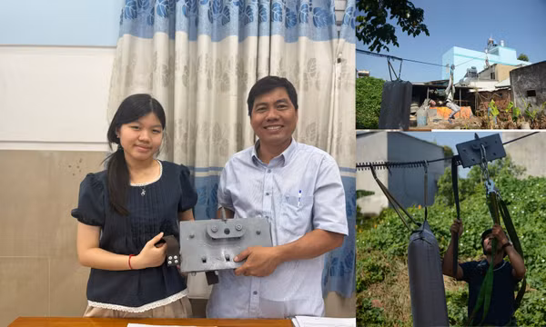 Cha con TP Hồ Chí Minh nghiên cứu thành công giải pháp thoát hiểm cháy nổ nhà cao tầng.
