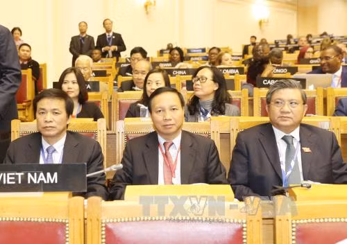 Chủ tịch Quốc hội Nguyễn Thị Kim Ngân phát biểu tại phiên họp toàn thể IPU-137 ảnh 2