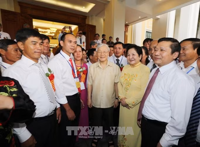 Tổng Bí thư Nguyễn Phú Trọng gặp mặt các đại biểu nông dân xuất sắc ảnh 3