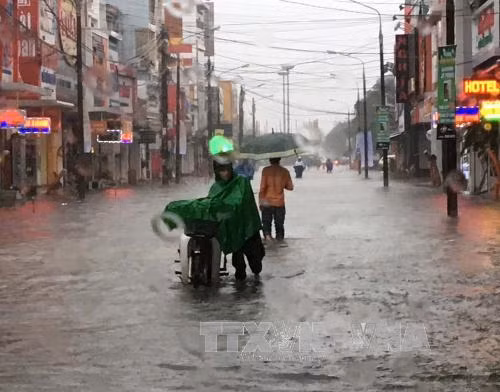 Mưa lớn gây ngập lụt nhiều nơi ảnh 1