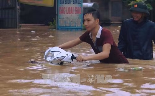 Bộ đội giúp dân 'chạy lợn' trong mưa lũ tại Thanh Hóa ảnh 3