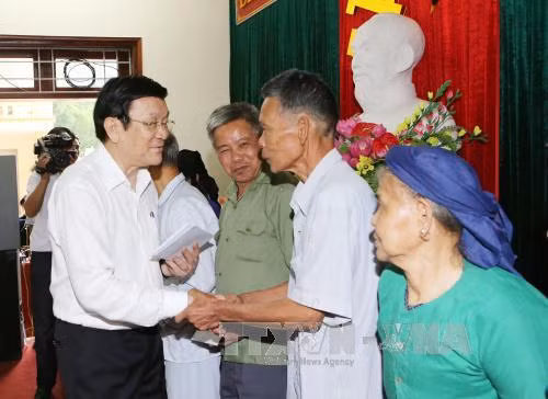 Chủ tịch nước Trương Tấn Sang làm việc tại tỉnh Bắc Kạn ảnh 1