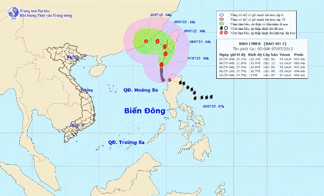 Bão số 2 sẽ chuyển hướng Bắc Đông Bắc, Đông Bắc ảnh 1