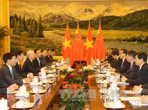 Tổng Bí thư Nguyễn Phú Trọng hội kiến Thủ tướng Trung Quốc Lý Khắc Cường ảnh 2
