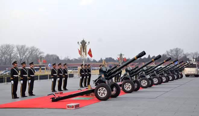 Trung Quốc bắn đại bác chào mừng Tổng Bí thư Nguyễn Phú Trọng ảnh 1