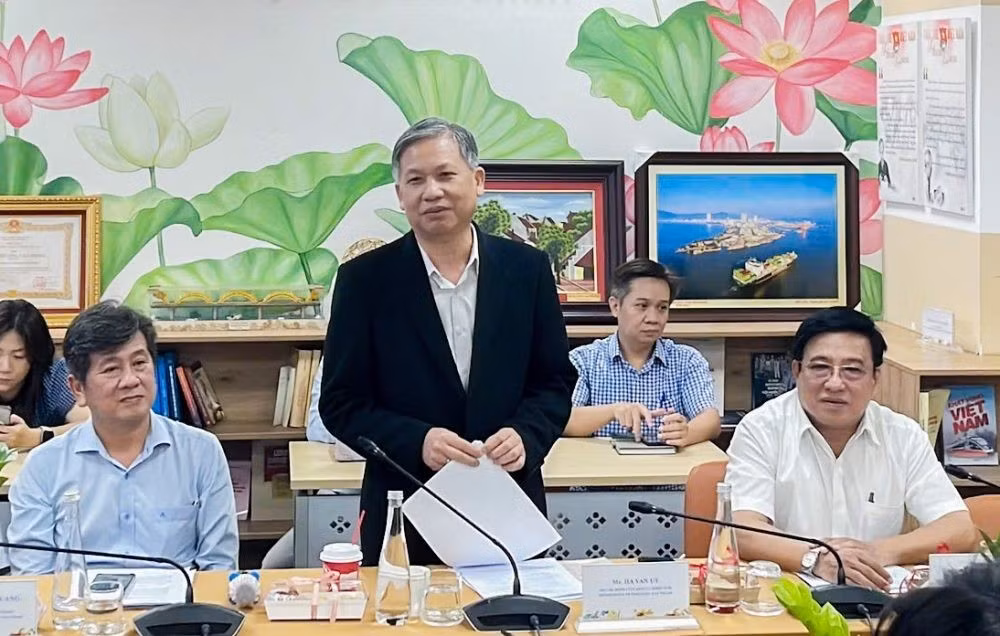 Ông Hà Văn Út, Phó Giám đốc Sở Công Thương TP Hồ Chí Minh, phát biểu tại sự kiện