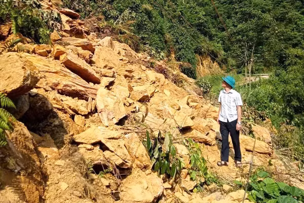 Lào Cai tập trung khắc phục sạt lở khiến 40 hộ dân bị cô lập
