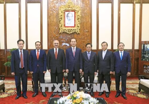 Chủ tịch nước Trần Đại Quang tiếp Đại sứ Ai Cập tại Việt Nam chào kết thúc nhiệm kỳ ảnh 2