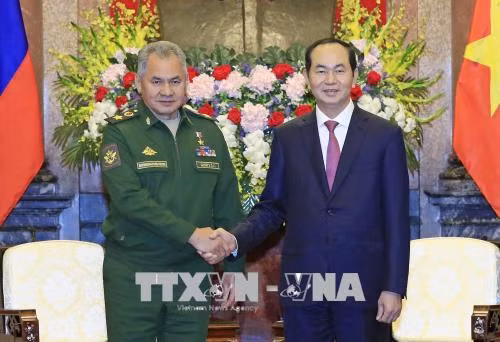 Chủ tịch nước Trần Đại Quang tiếp Bộ trưởng Bộ Quốc phòng Liên bang Nga ảnh 1