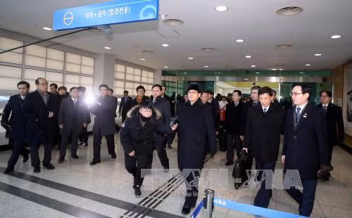 Olympic PyeongChang 2018: Đoàn tiền trạm Triều Tiên thị sát các khu vực thi đấu ảnh 1