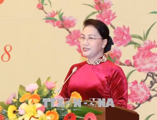 Chủ tịch Quốc hội gặp gỡ các cơ quan thông tấn báo chí nhân dịp Xuân Mậu Tuất 2018 ảnh 1