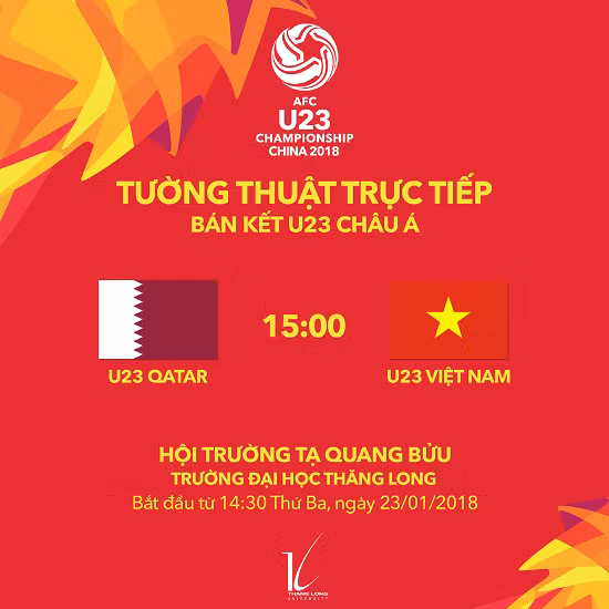 Các trường 'chịu chơi' cho sinh viên nghỉ, tường thuật trực tiếp trận bán kết U23 Việt Nam- U23 Qatar ảnh 2