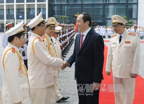 Chủ tịch nước dự Lễ kỷ niệm 70 năm Lực lượng Hậu cần - Kỹ thuật Công an nhân dân ảnh 1