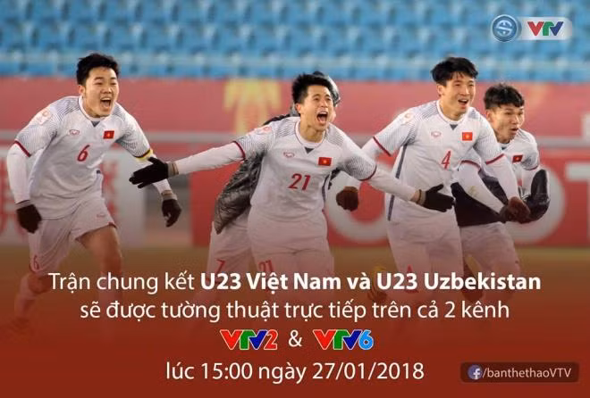 Xem trực tiếp trận chung kết U23 Việt Nam- U23 Uzbekistan ở đâu? ảnh 1