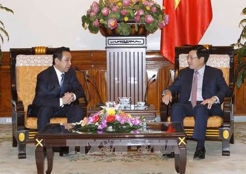 Phó Thủ tướng, Bộ trưởng Phạm Bình Minh tiếp Đại sứ Mông Cổ D.Bilegdorj ảnh 1