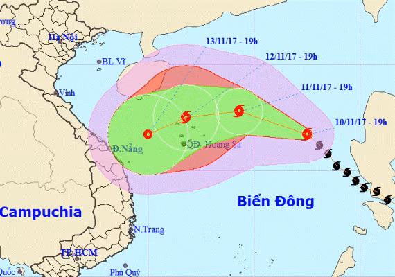 Tin mới về cơn bão số 13 - bão Haikui ảnh 1