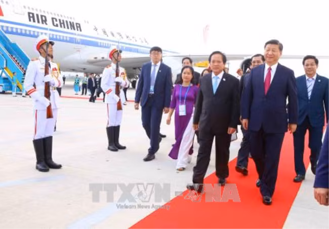 Chủ tịch Trung Quốc Tập Cận Bình đến Đà Nẵng dự Tuần lễ Cấp cao APEC 2017 ảnh 6