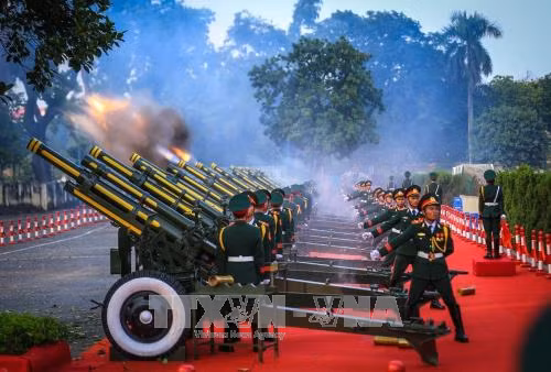 Nghi lễ bắn 21 phát đại bác chào mừng Tổng Bí thư, Chủ tịch Trung Quốc Tập Cận Bình ảnh 5