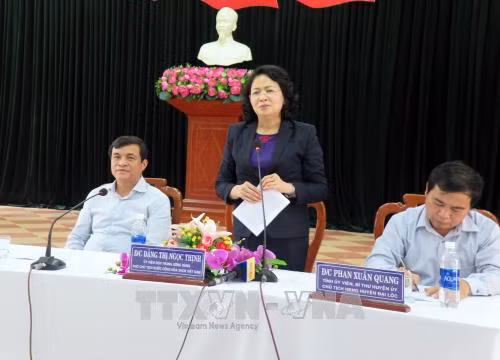 Phó Chủ tịch nước thăm, tặng quà người dân vùng lũ Quảng Nam ảnh 1