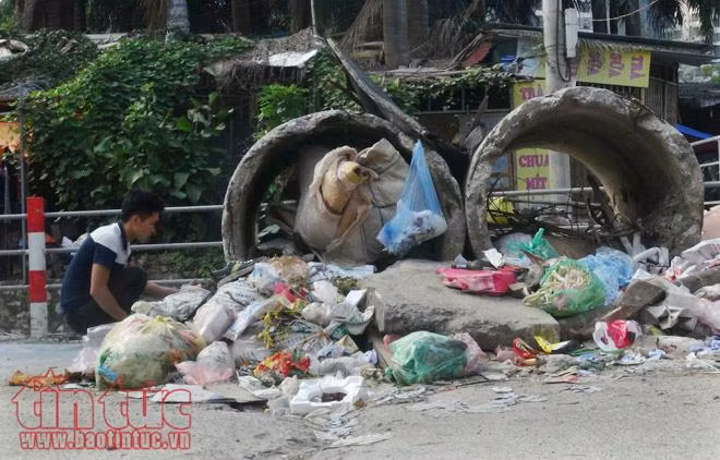Rác thải ngổn ngang khắp ngõ ngách Thủ đô ảnh 4