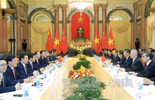 Chủ tịch nước Trần Đại Quang hội đàm với Tổng Bí thư, Chủ tịch Trung Quốc Tập Cận Bình ảnh 2