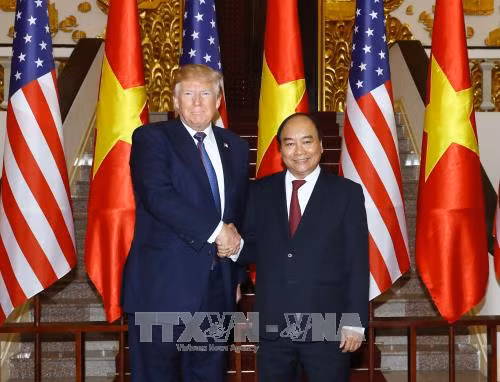 Thủ tướng Nguyễn Xuân Phúc hội kiến Tổng thống Hoa Kỳ Donald Trump ảnh 1