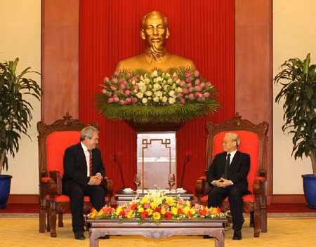 Tổng Bí thư Nguyễn Phú Trọng tiếp Đoàn đại biểu Đảng Cộng sản Séc - Môrava ảnh 1