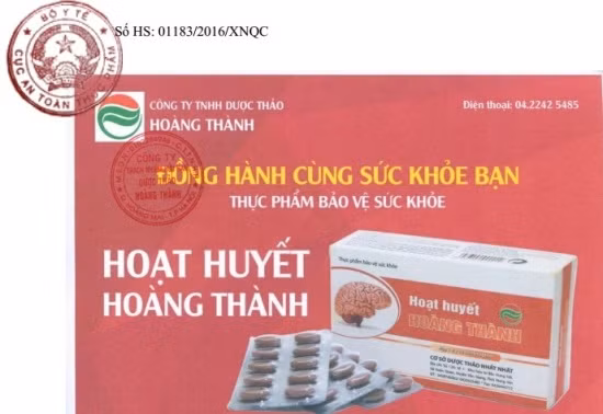 Hoạt huyết Hoàng Thành bị xâm phạm quyền SHTT? ảnh 1