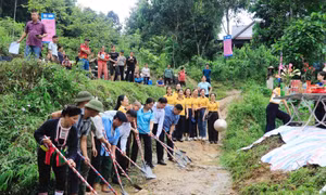 Khởi công cầu dân sinh vượt lũ cho người dân Yên Bái