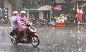 An Giang liên tiếp xuất hiện mưa trái mùa do ảnh hưởng áp thấp