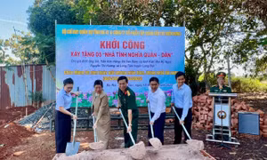 Khởi công 5 căn nhà tình nghĩa quân dân tặng dân nghèo tại Bà Rịa-Vũng Tàu